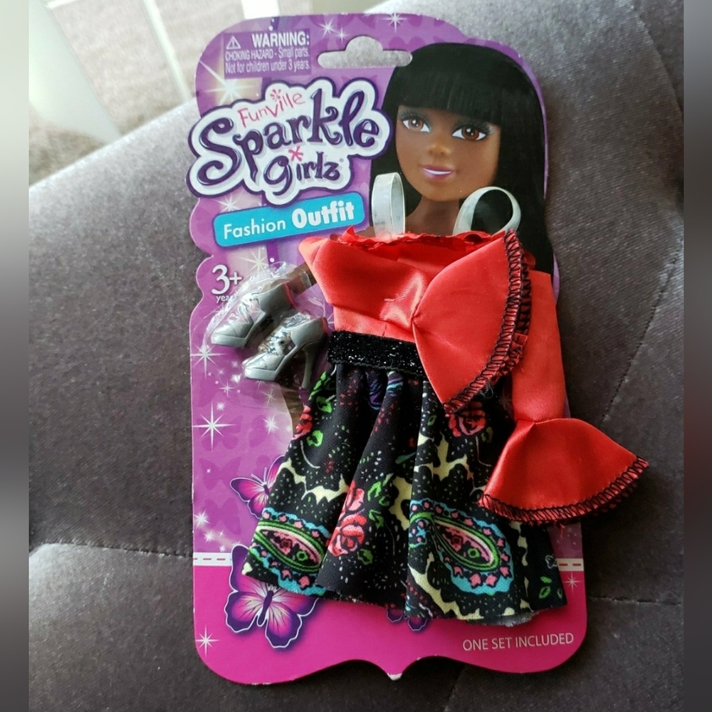 FUNVILLE SPARKLE GIRLZ FASHION OUTFIT 12" DOLL CLOTHES